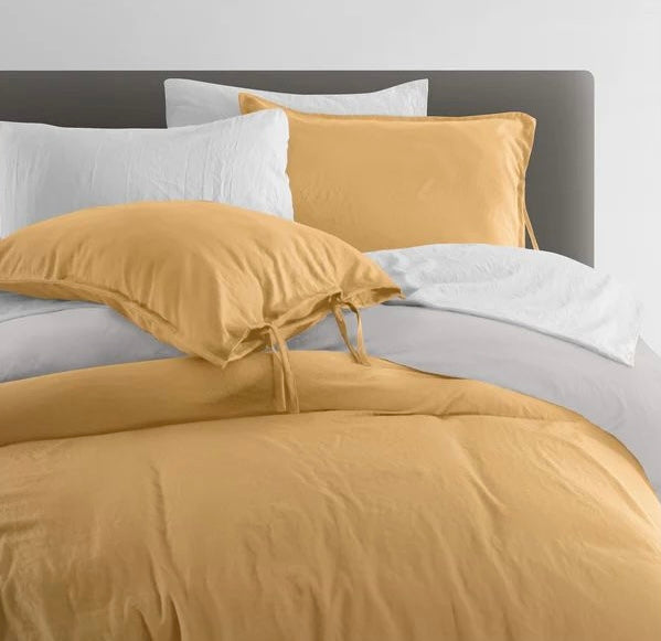 Set de Funda de Duvet Microfibra Stone-wash Doble-vista