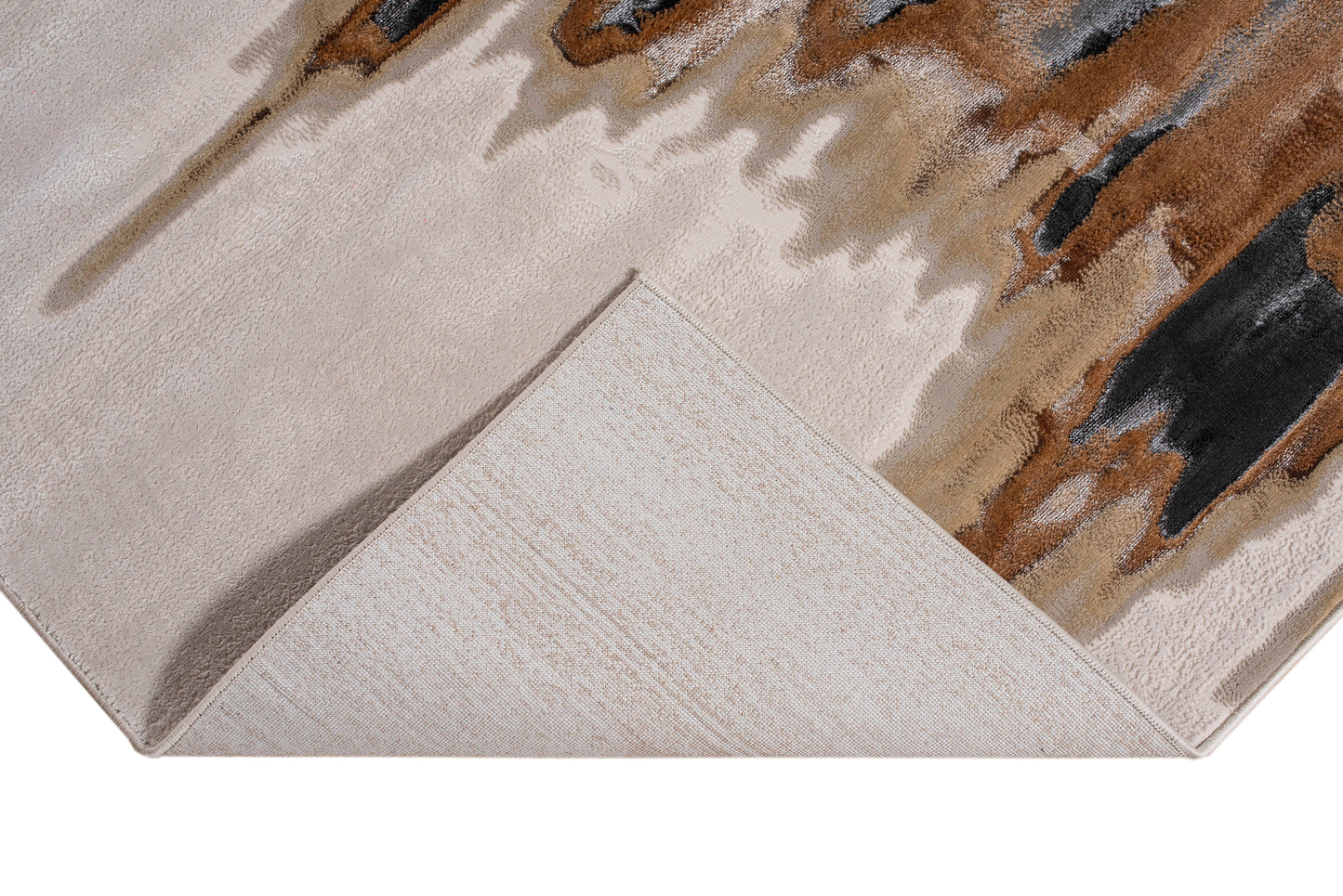 Tapete Carat - Negro/Ocre 1057C