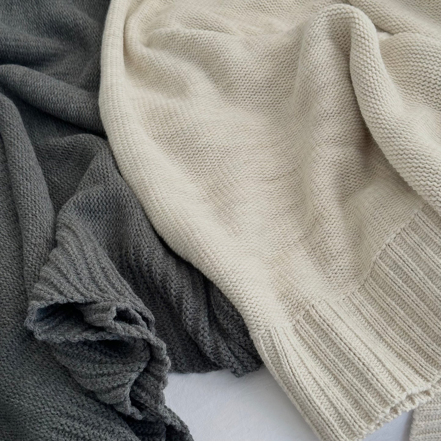 Frazada tejida lisa