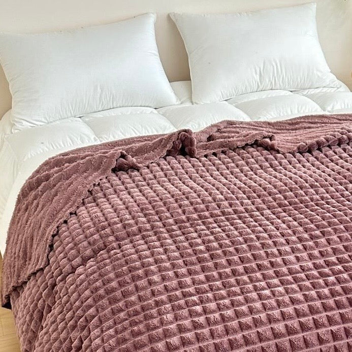 Cobertor Waffle microplush