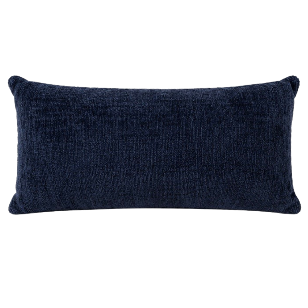 Cojín Doble vista Zemart/Davos - Beige/Azul - 30x60