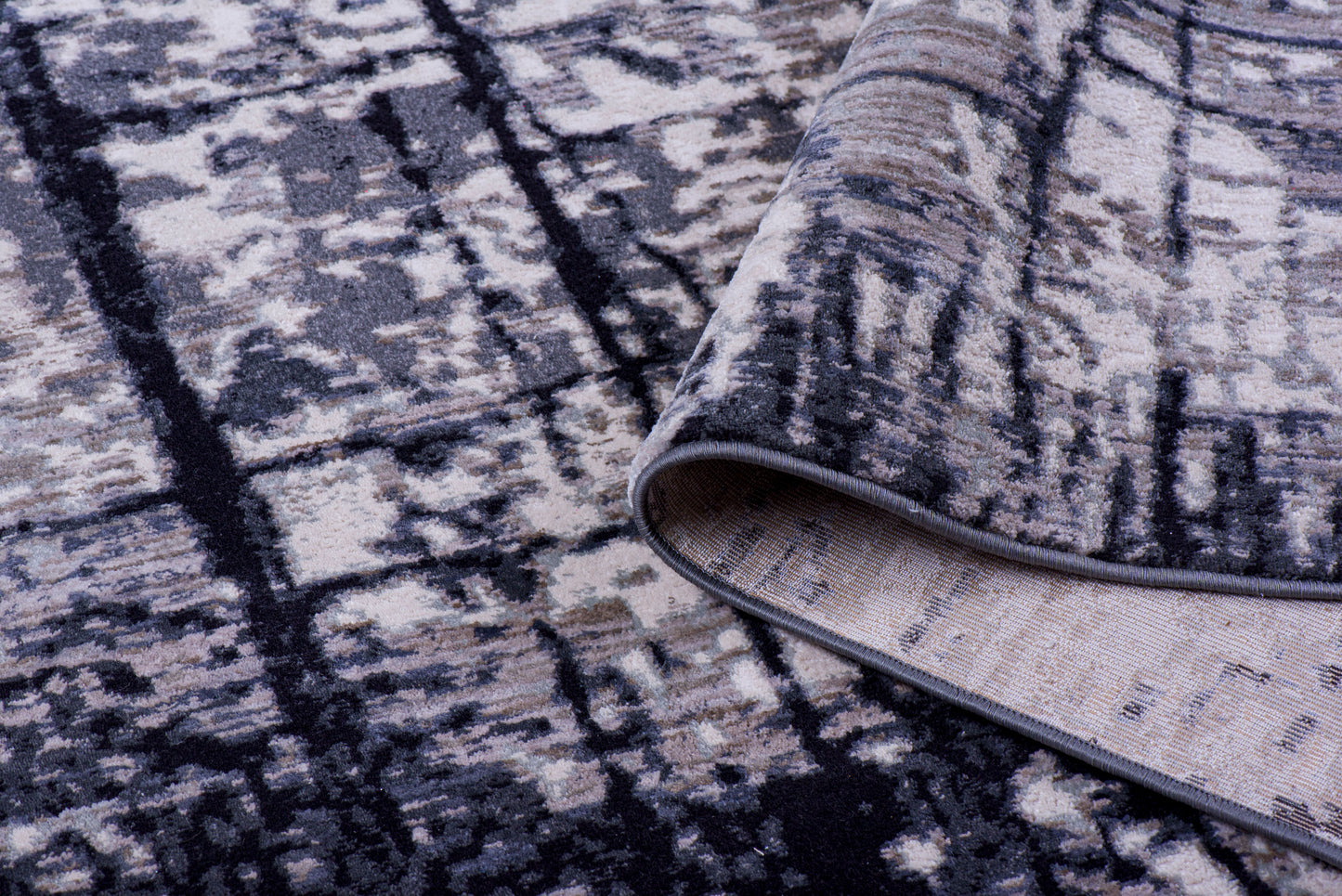 Tapete Kale - Negro/Beige 1026C