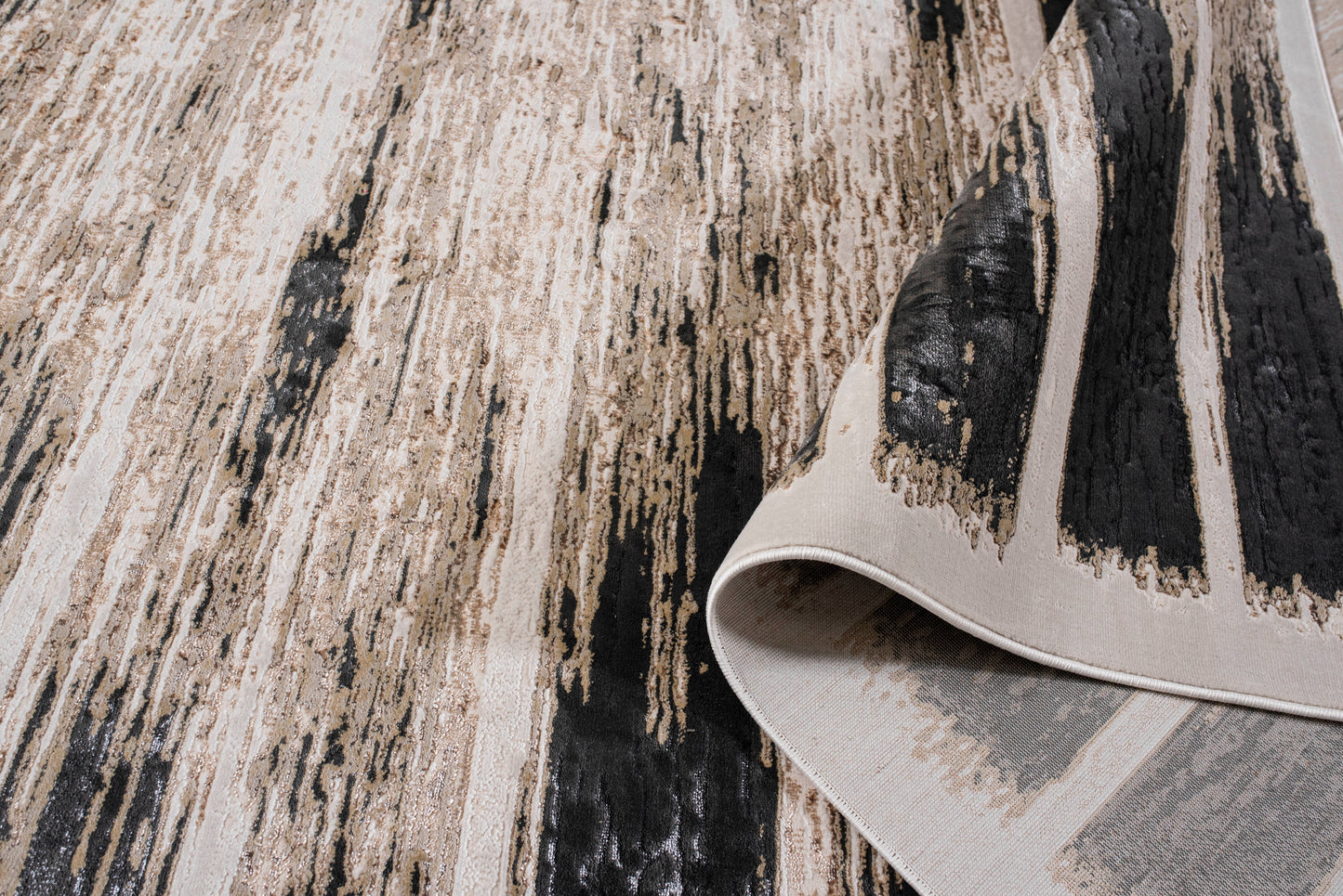 Tapete Carat - Charcoal/Dorado 1056C
