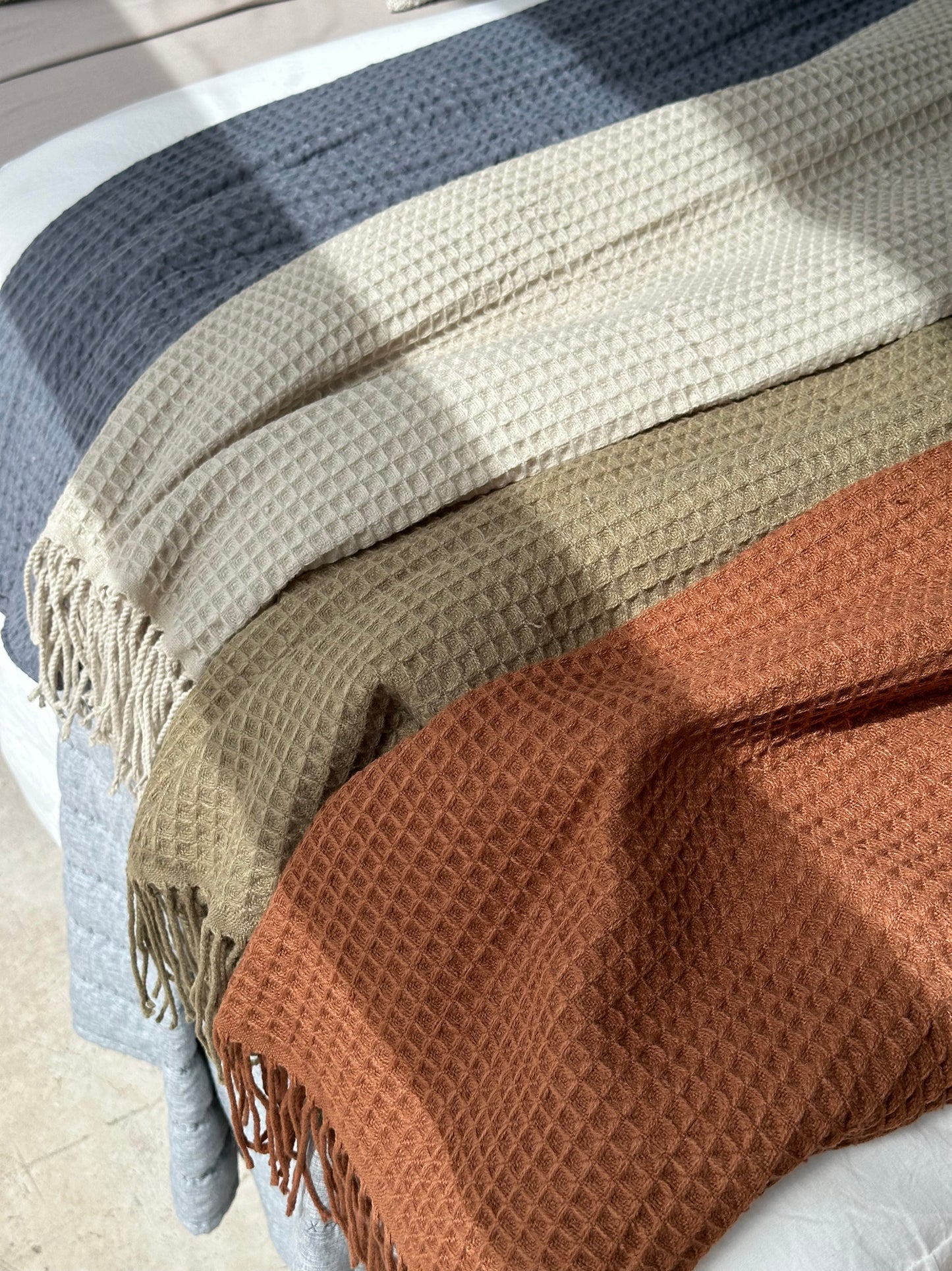 Frazada ligera Gofrada