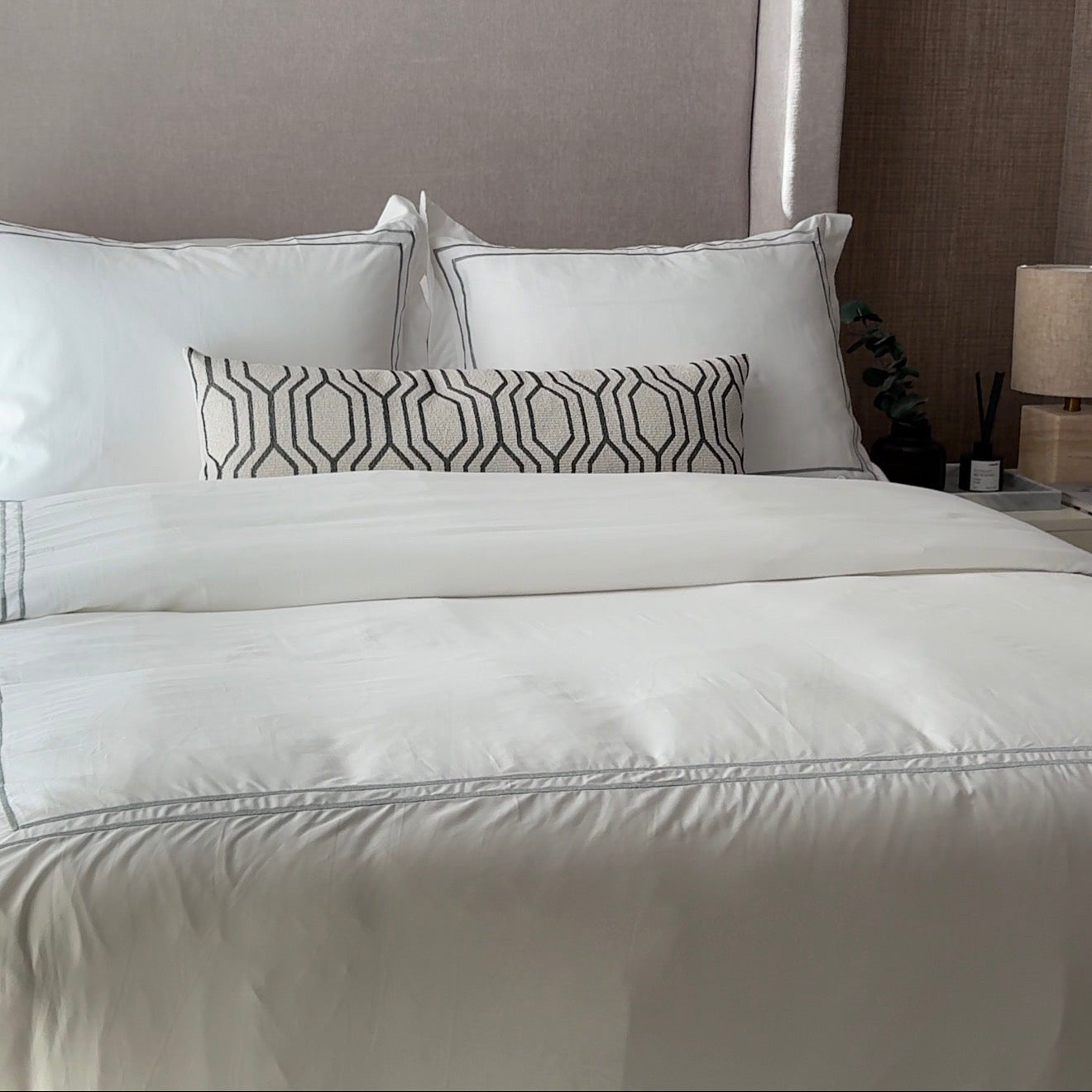 Funda Duvet Hotel Luxe Essentielle con doble festón