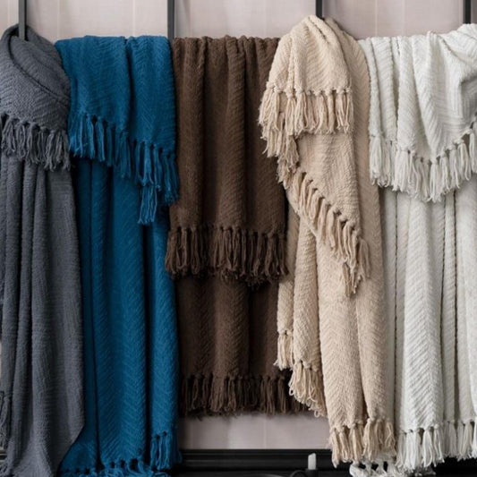 Frazada Chenille Flecos