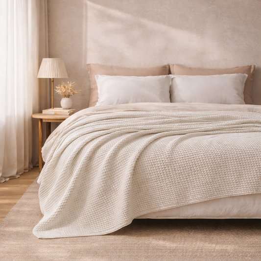 Manta Douce Waffle Algodón