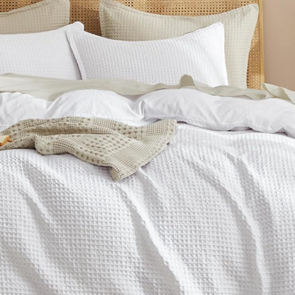 Set de Funda de Duvet Microfibra Waffle