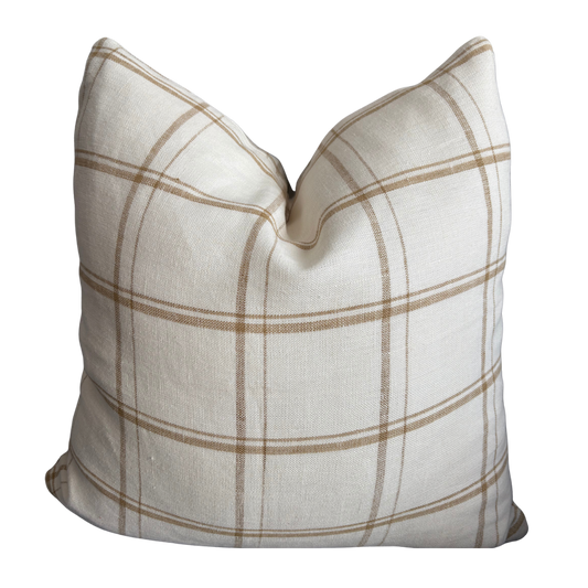 Cojin Plaid - Beige