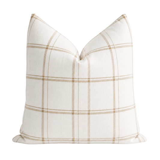 Cojin Plaid - Beige