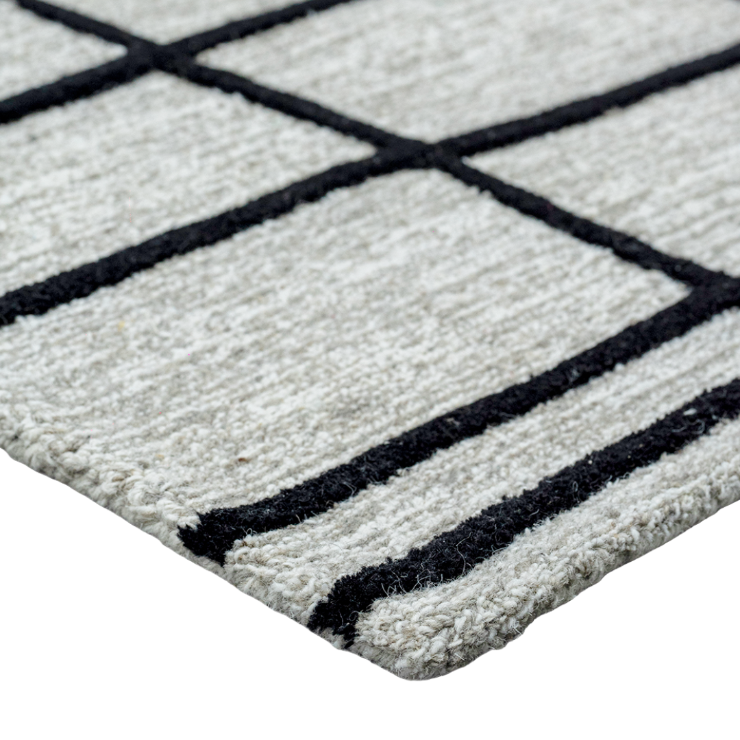 Tapete Enora - Negro/Gris 147N