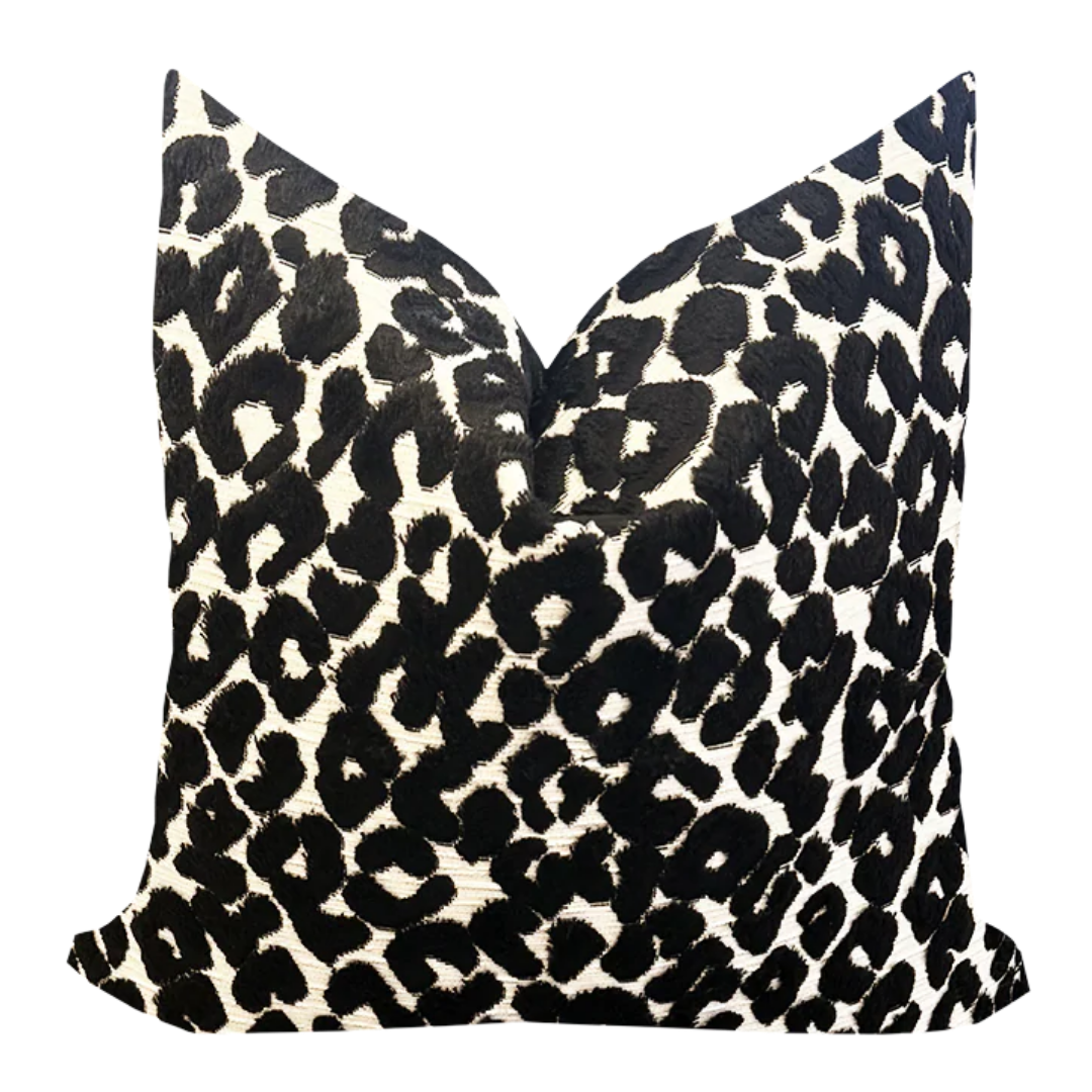 Cojín Leopard - Negro