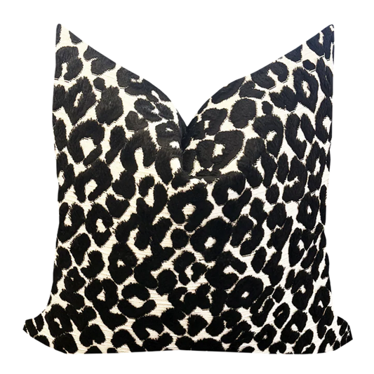 Cojín Leopard - Negro