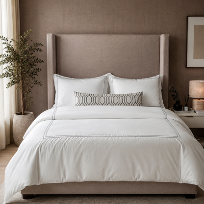 Funda Duvet Hotel Luxe Essentielle con doble festón