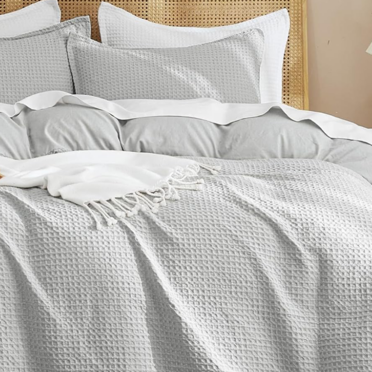 Set de Funda de Duvet Microfibra Waffle