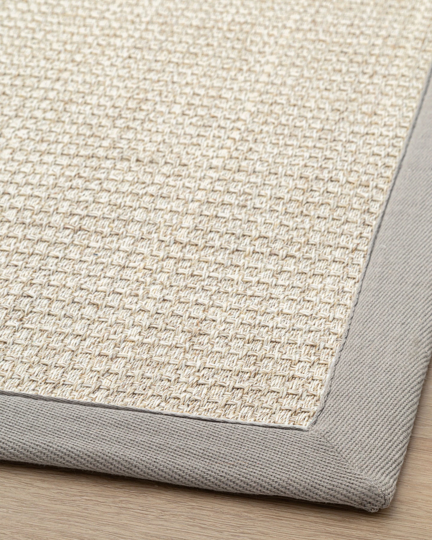Tapete Sisal Panama - Border Marble Grey