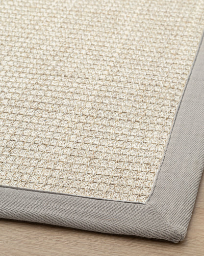 Tapete Sisal Panama - Border Marble Grey