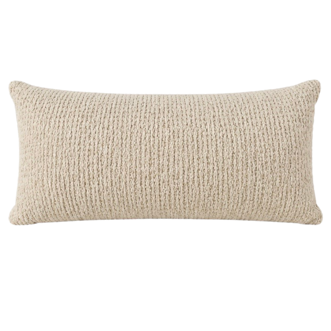 Cojín Doble vista Zemart/Davos - Beige/Azul - 30x60