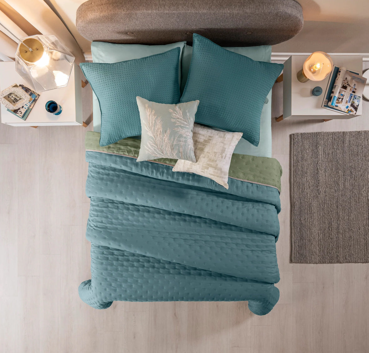 Quilt Aqua/Menta