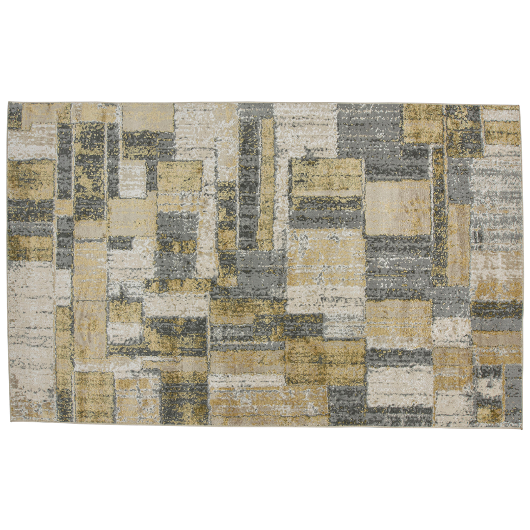 Tapete Amira - Dorado/Gris 1037C