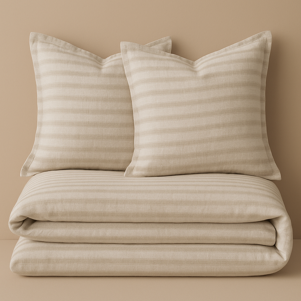 Set de Funda de Duvet Lino belga - Stripes
