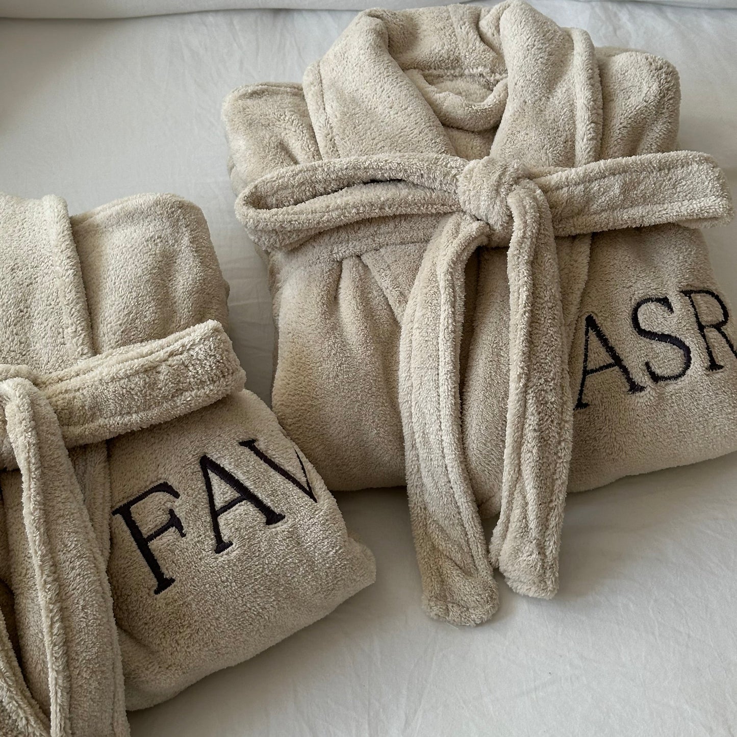 Bata de baño Soft-feel - Bordada