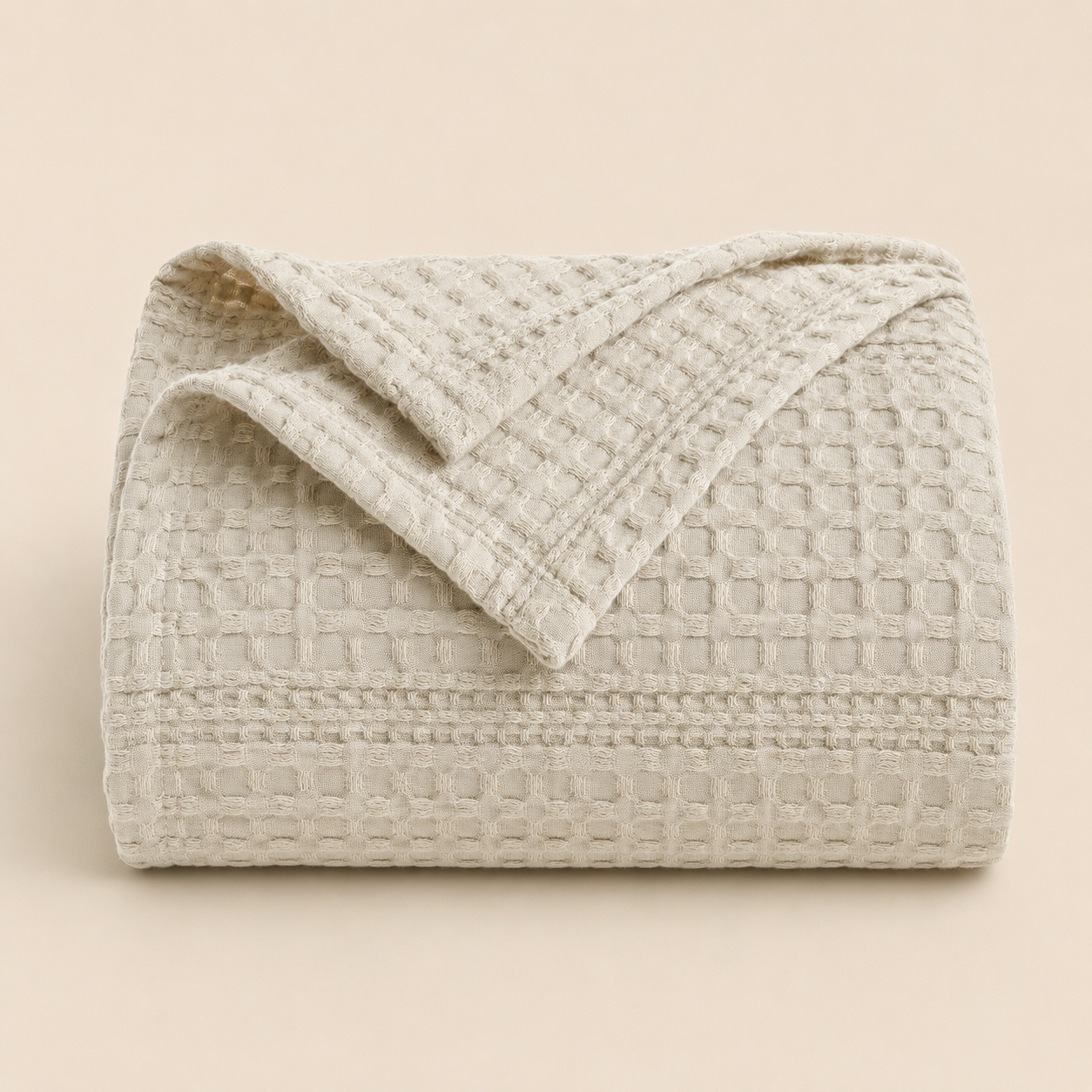 Bed Blanket Cocoon Waffle Algodón