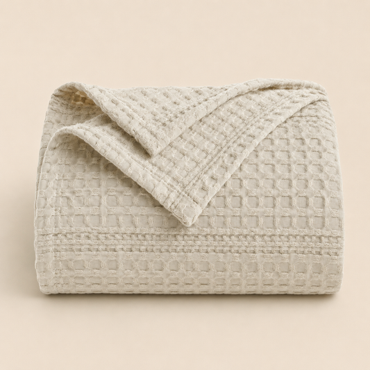 Bed Blanket Cocoon Waffle Algodón