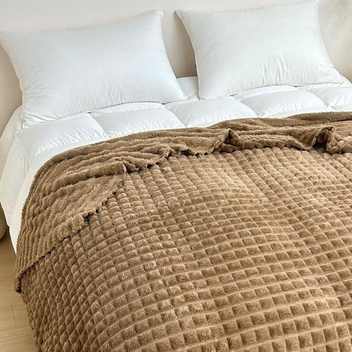 Cobertor Waffle microplush